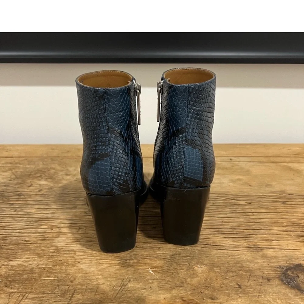 Chloe Rylee Ankle Boots Python Print 7.5 - Picture 6 of 10